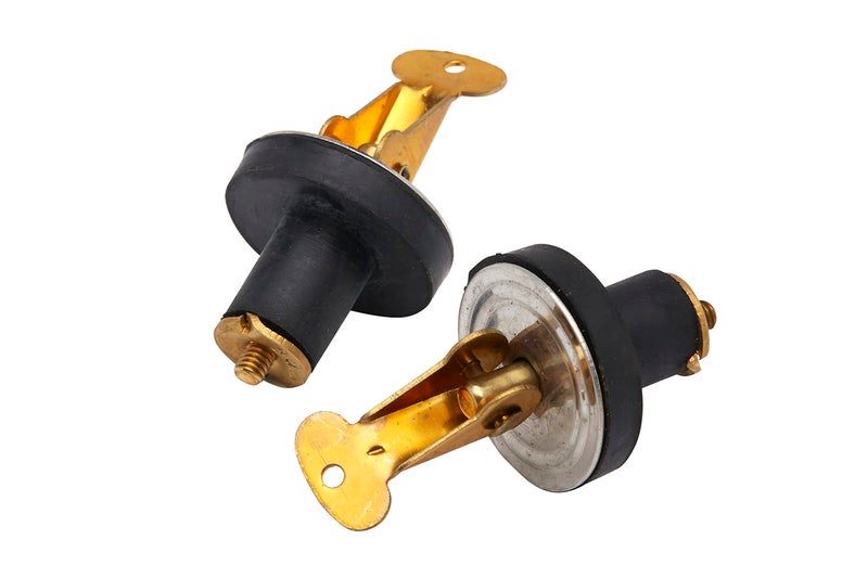 Seachoice Deck and Baitwell Plug, 3/4 in. Brass, 2 Count (Pack of 1) - Image 1